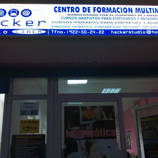 HackerStudio E&B, S.L.L., Escuela de capacitación en computadora en Candelaria (Tenerife),Santa Cruz de Tenerife
